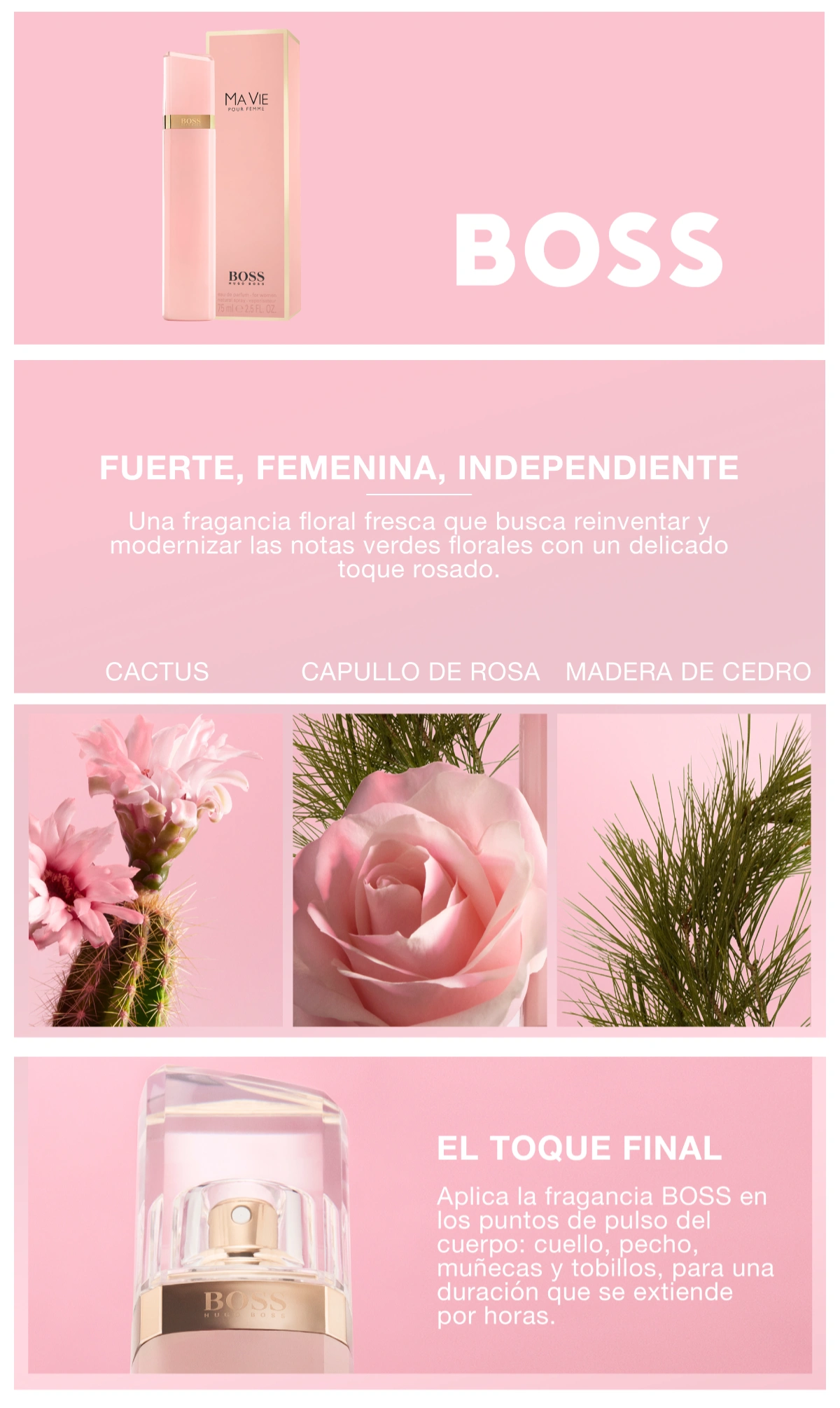 PERFUME HUGO BOSS BOSS MA VIE FOR HER MUJER EDP 50 ML
