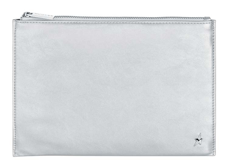 Pochette-trousse Thierry Mugler - Vinyle Noir Avec étoiles - Mini Format (24x11x5 Cm)