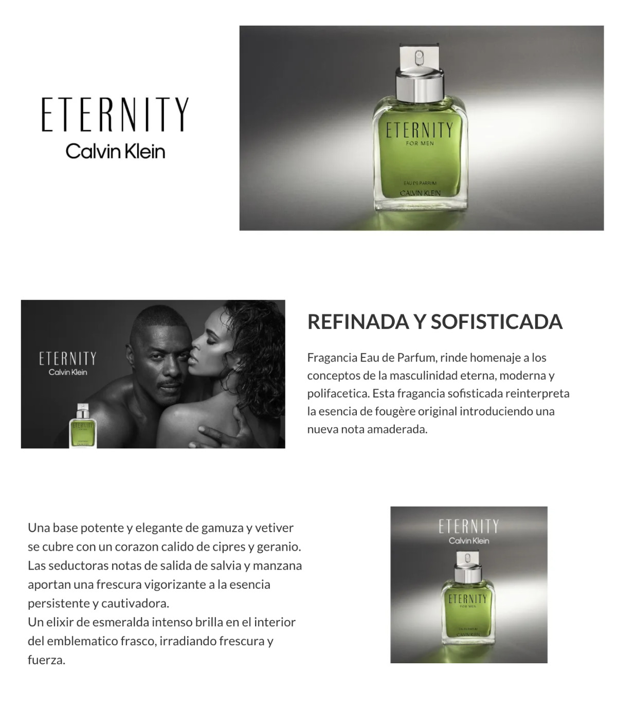 PERFUME CALVIN KLEIN ETERNITY FOR HIM HOMBRE EDP 100 ML