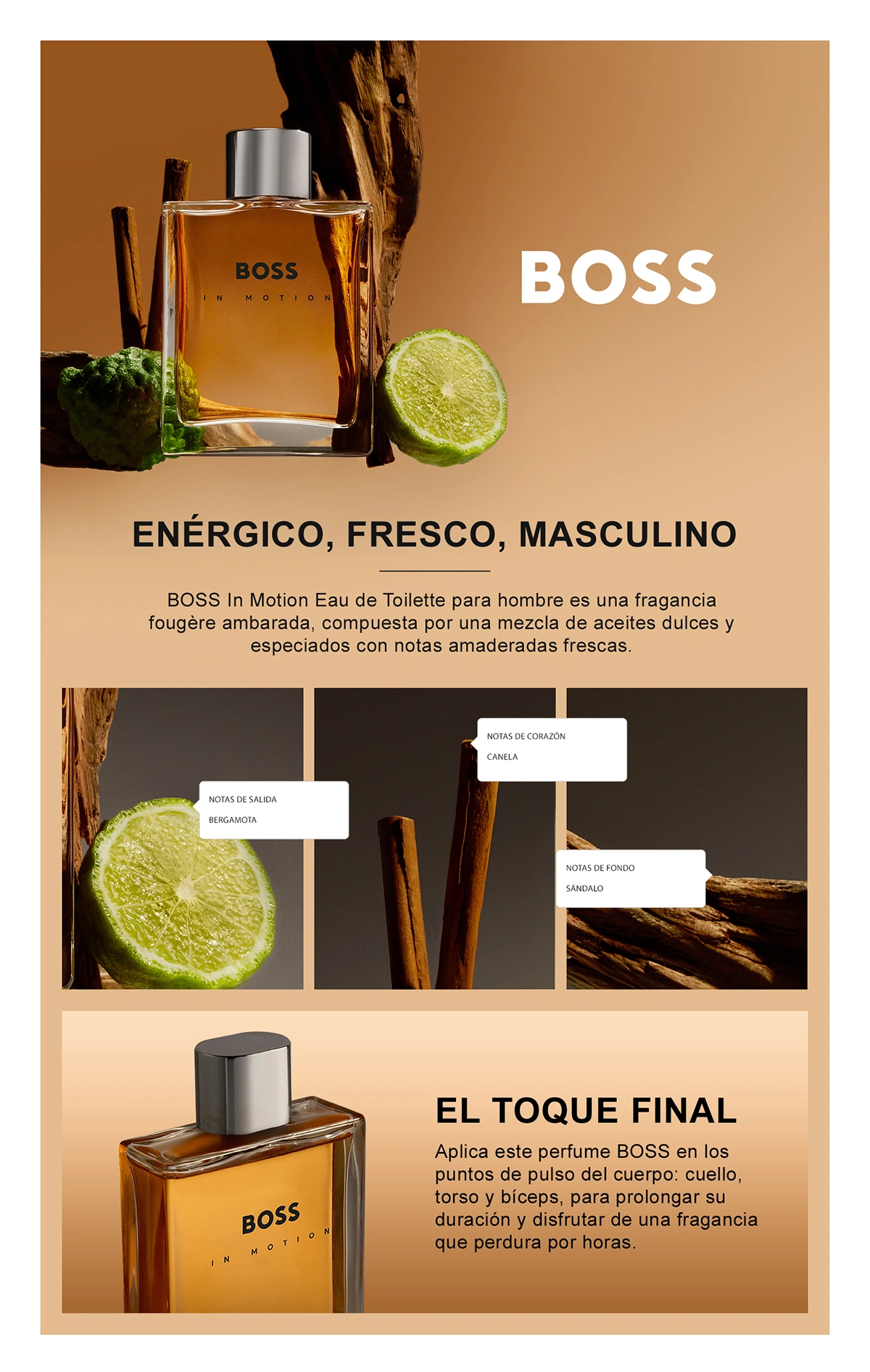 PERFUME HUGO BOSS BOSS IN MOTION HOMBRE EDT 100 ML