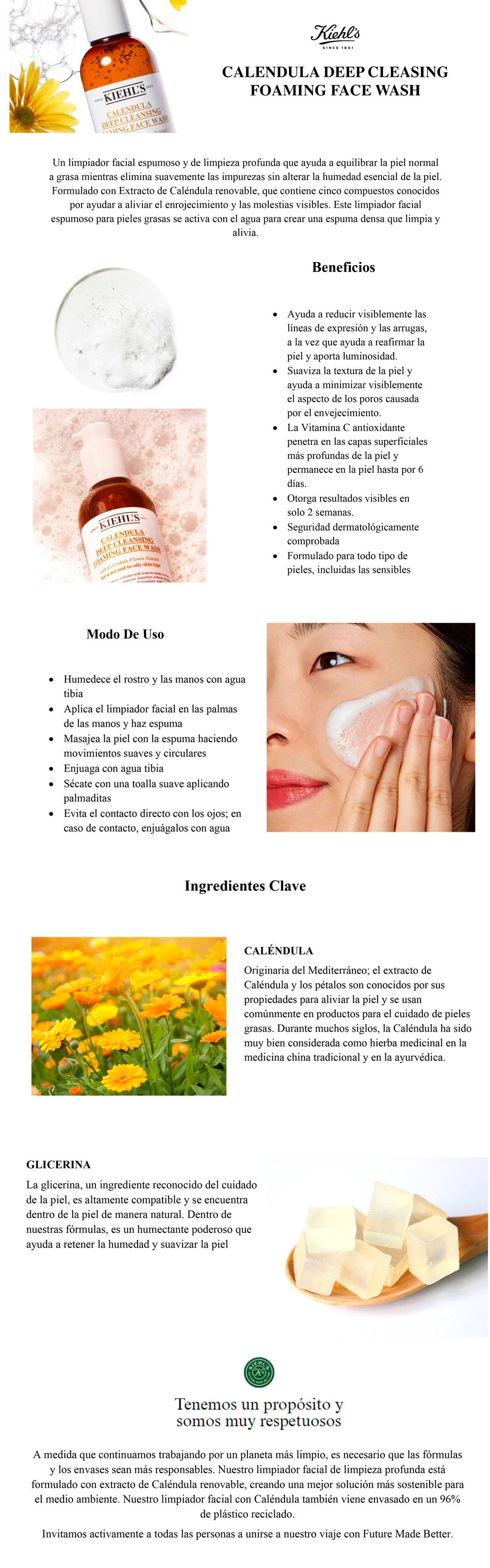 CALENDULA FOAMING WASH 500ML