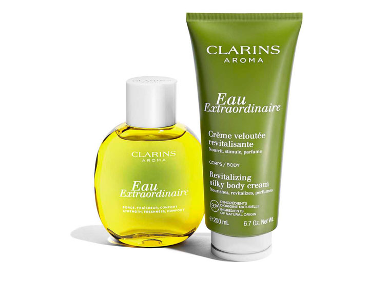 clarins eau extraordinaire body cream