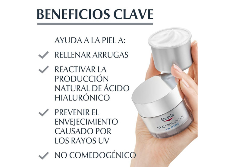 CREMA EUCERIN GEL ANTIEDAD REPUESTO HYALURON FILLER DÍA 50 ML - 4