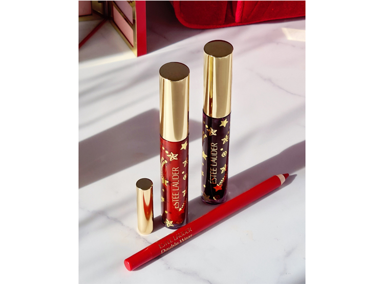 Étui Avec Set De 3 Pinceaux Estée Lauder - Accessoires Maquillage Neufs En Coffret