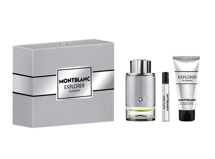 PERFUME MONTBLANC EXPLORER PLATINIUM HOMBRE EDP 100 ML + SHOWER GEL + SPRAY 7.5 ML