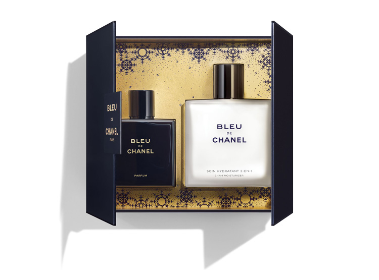 CHANEL - BLEU DE CHANEL PARFUM SET 50ML + 3 IN 1 MOISTURIZER 90ML