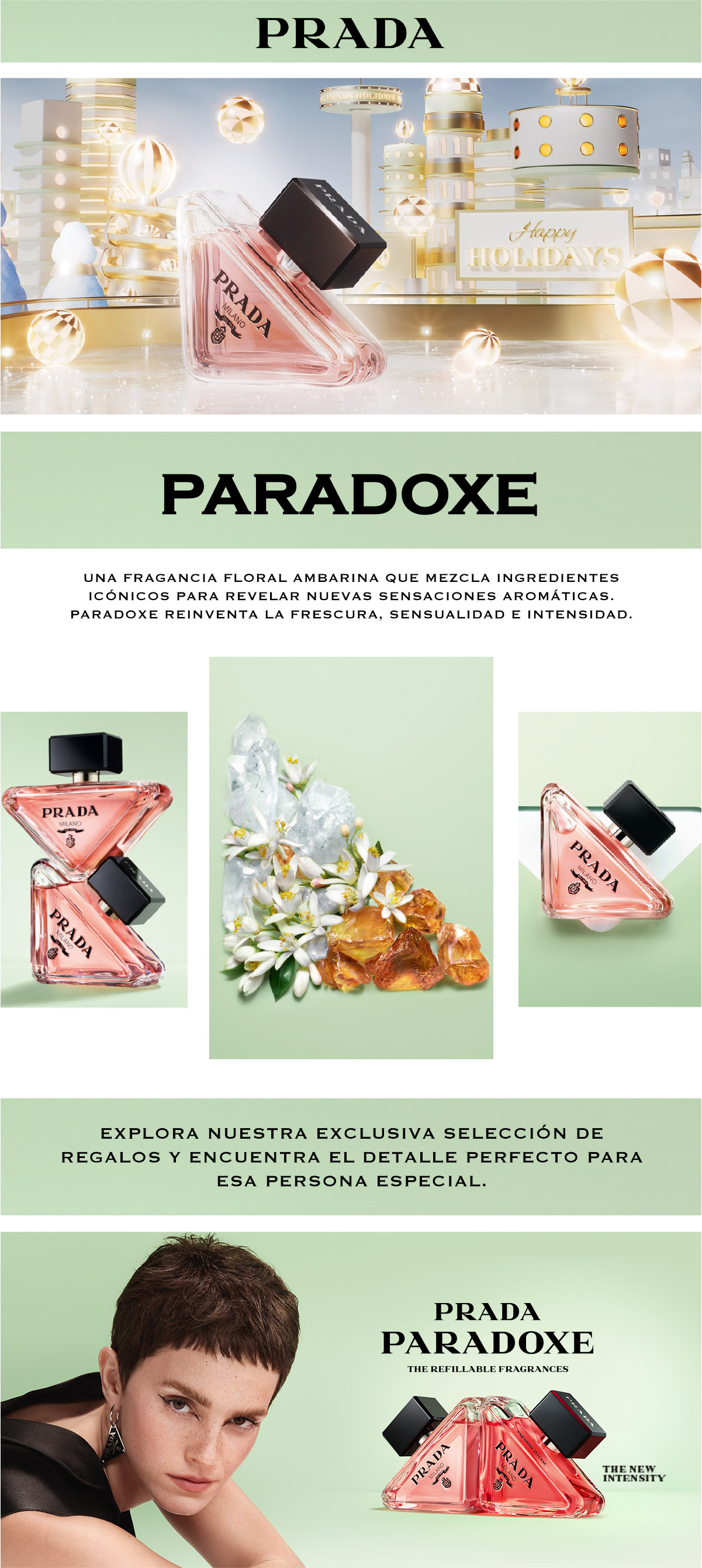 SET PERFUME MUJER PARADOXE EAU DE PARFUM 50ML + 10ML PRADA