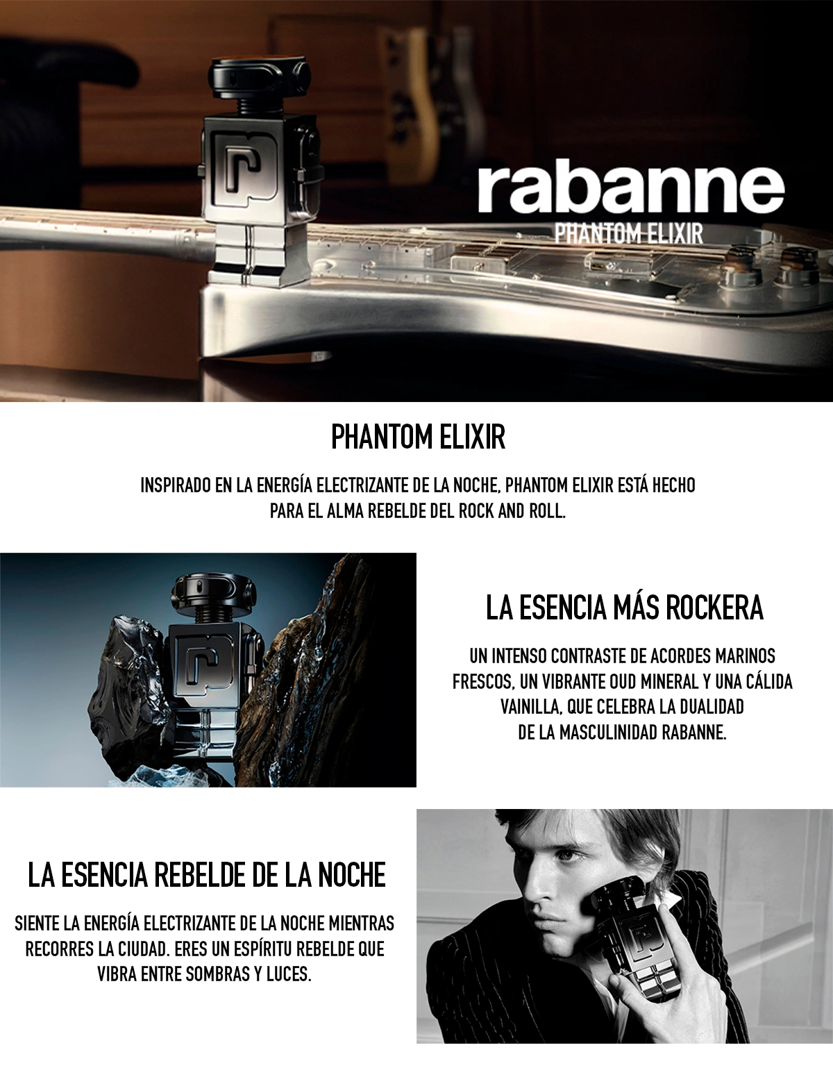 PERFUME RABANNE PHANTOM HOMBRE 50 ML ELIXIR PARFUM INTENSE