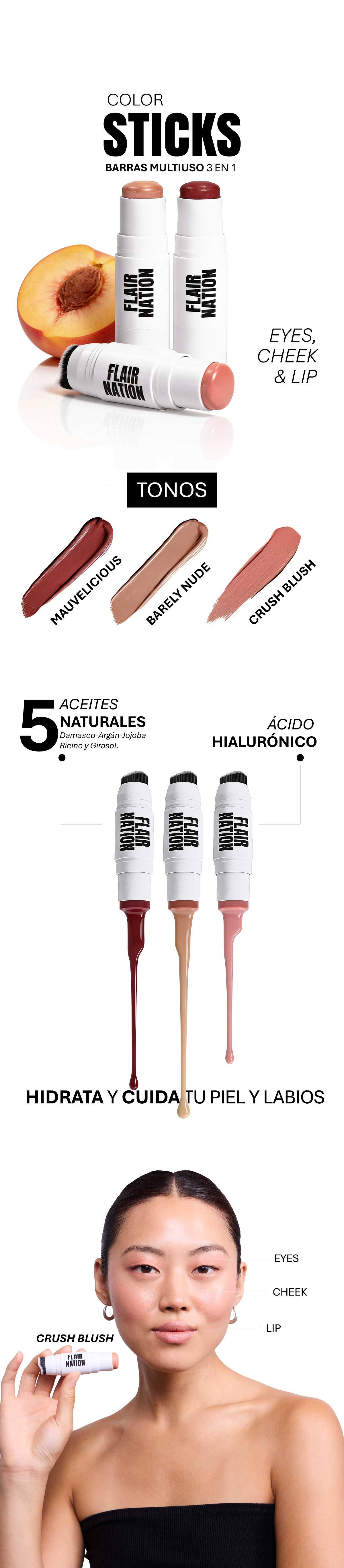STICK MULTIUSO FLAIR NATION 3 EN 1