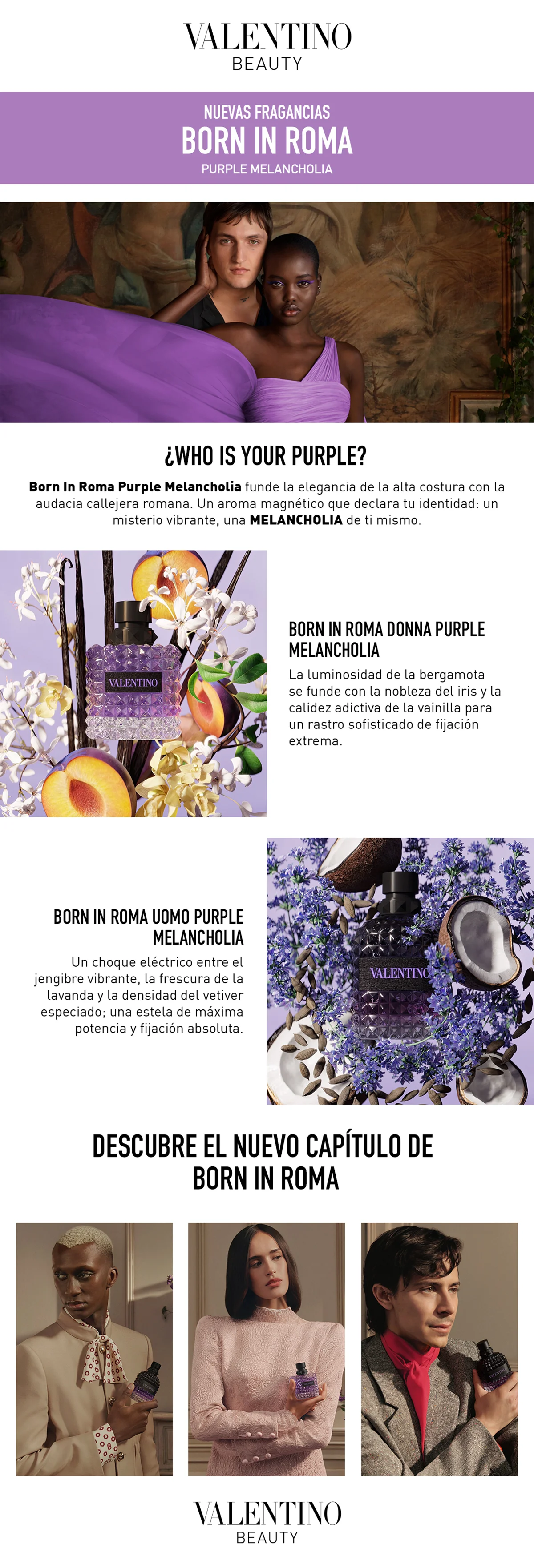 PERFUME HOMBRE VALENTINO BORN IN ROMA PURPLE MELANCHOLIA 100ML