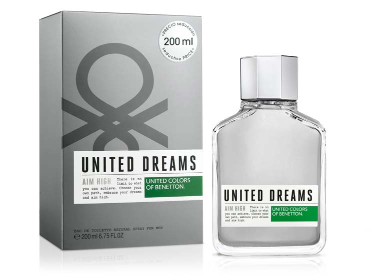 PERFUME BENETTON UNITED DREAMS AIM HIGH HOMBRE EDT 200 ML - 2