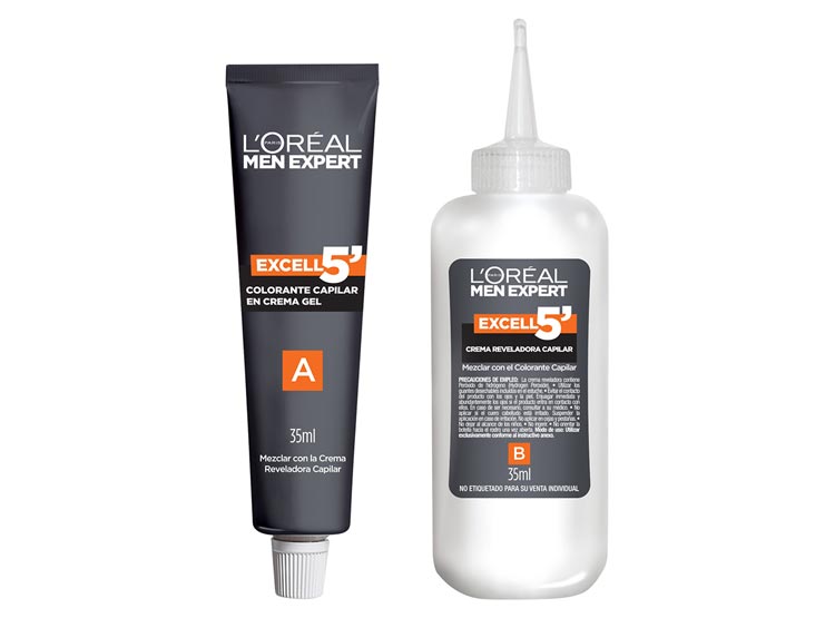 TINTE LOREAL MEN EXPERT COLORACION EXCELL 5' TONO 1 NEGRO NATURAL - 4