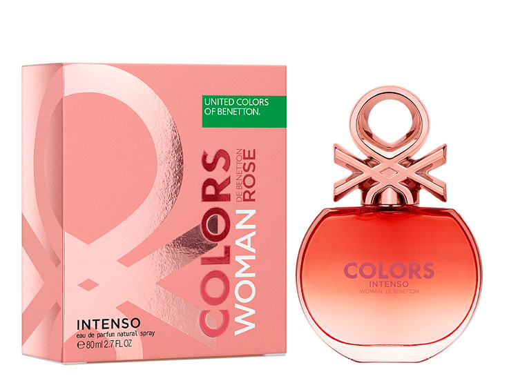 PERFUME BENETTON COLORS ROSE WOMAN INTENSO MUJER EDP 80 ML - 2