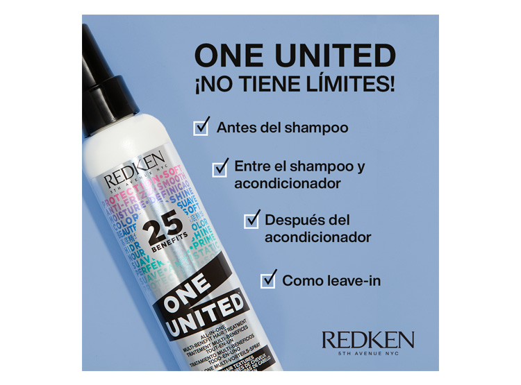 SET REDKEN ONE UNITED 150 ML SPRAY MANEJABILIDAD + BELLEZA + PROTECCIÓN + 2 ONE UNITED 30 ML - 3