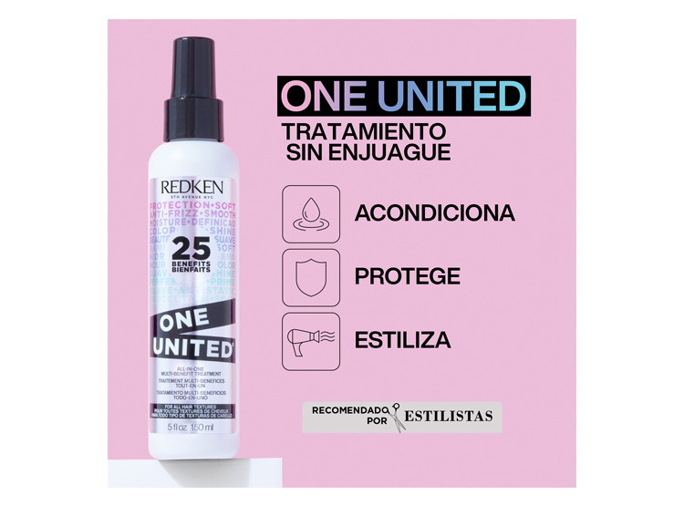 SET REDKEN ONE UNITED 150 ML SPRAY MANEJABILIDAD + BELLEZA + PROTECCIÓN + 2 ONE UNITED 30 ML - 5