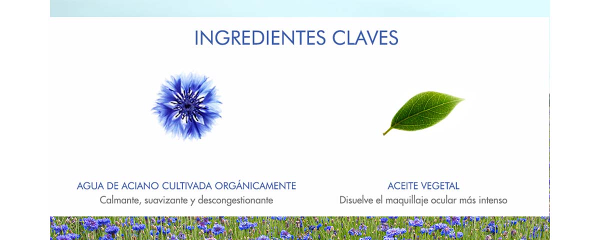 AGUA FLORAL DESMAQUILLANTE AL ACIANO ORGANICO 100ML