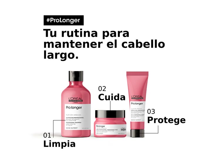 SHAMPOO L'ORÉAL PROFESSIONNEL FORTALECEDOR CABELLO LARGO PRO LONGER 300 ML - 5