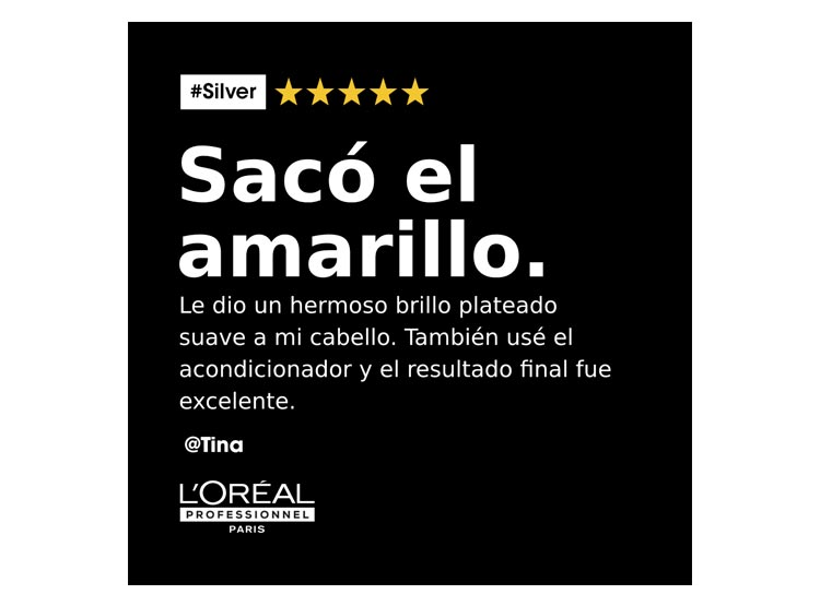 SHAMPOO LOREAL PROFESSIONNEL SILVER MATIZADOR 500ML - 4