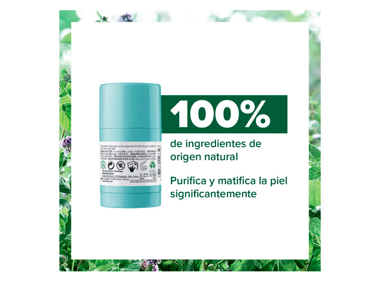 MASCARILLA FACIAL KLORANE STICK A LA MENTA ACUÁTICA BIO 25 GR - 2