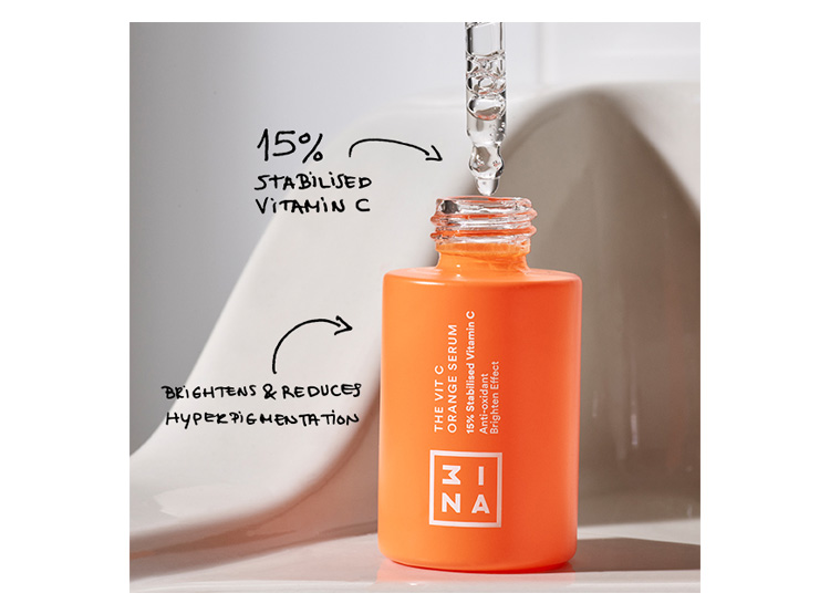 SERUM FACIAL 3INA THE VIT C ORANGE 30 ML - 4
