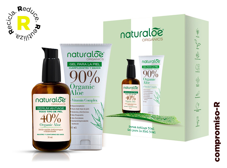SET NATURALOE SERUM FACIAL 30 ML + GEL PIEL 50 ML - 1