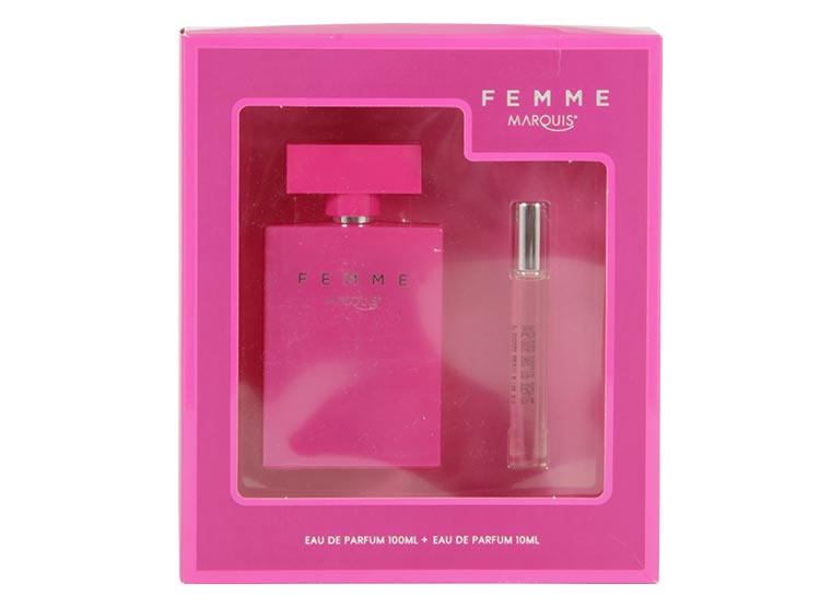 SET PERFUME MARQUIS SET FEMME MUJER EDP 100 ML+ 10 ML - 2