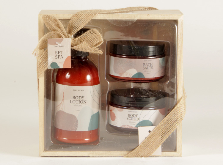 SET CORPORAL BODY SECRET TRIO BLACK WOOD 260 ML - 1
