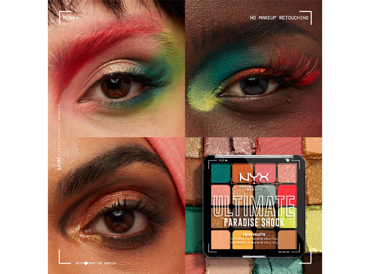 PALETA SOMBRA DE OJOS NYX PROFESSIONAL MAKEUP ULTIMATE SHADOW PARADISE SHOCK 13.3 GR - 5