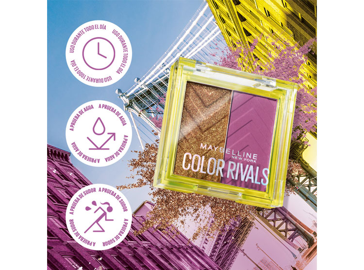 SOMBRA DE OJOS DÚO MAYBELLINE RIVALS CHILL X DARLING - 6