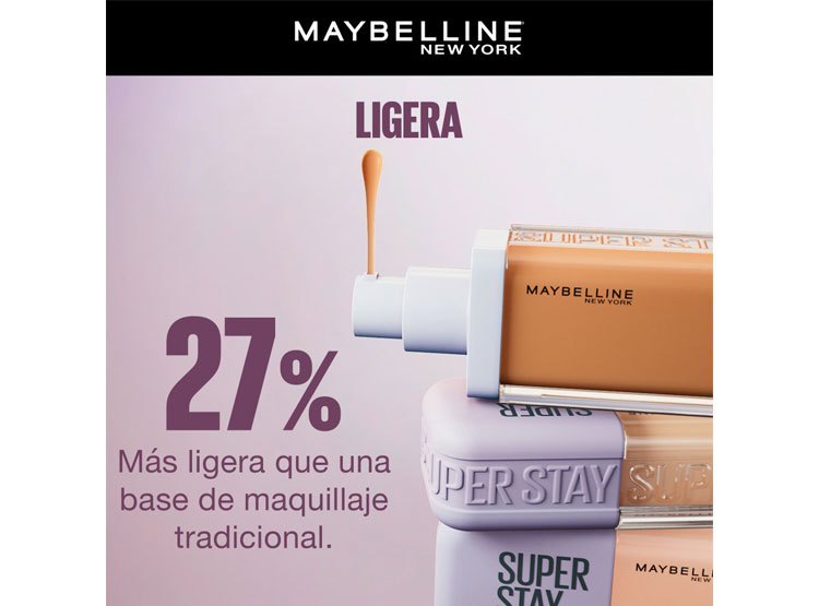 BASE DE MAQUILLAJE MAYBELLINE SUPERSTAY NEW YORK LUMI MATTE SPF 15 WATERPROOF 35 ML - 4