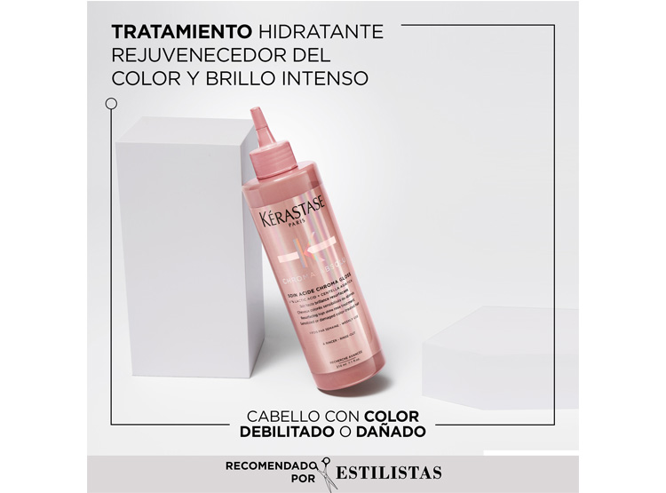 TRATAMIENTO BRILLO SUBLIME CABELLO CON COLOR KÉRASTASE SOIN ACIDE CHROME GLOSS CHROMA ABSOLU 210 ML - 2