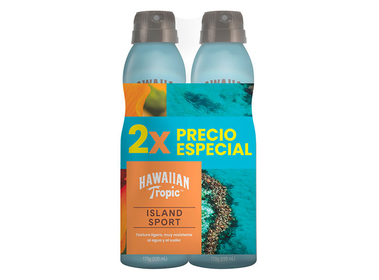 PACK PROTECCIÓN SOLAR HAWAIIAN TROPIC ISLAND SPORT 2 X 175 GR - 1