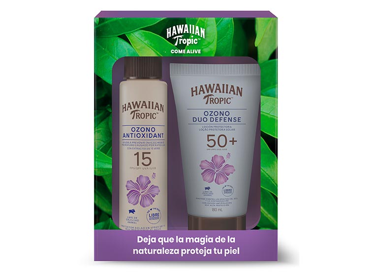 PACK PROTECCIÓN SOLAR HAWAIIAN TROPIC OZONO BRUMA 100 ML + LOCIÓN 180 ML - 1