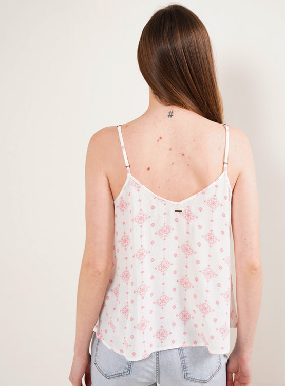 BLUSA BARBADOS ESCOTE V TIRITAS ABOTONADA - 3