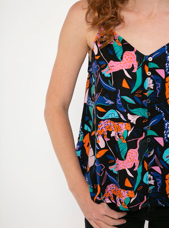 BLUSA BARBADOS TIRANTES ESTAMPADA - 4