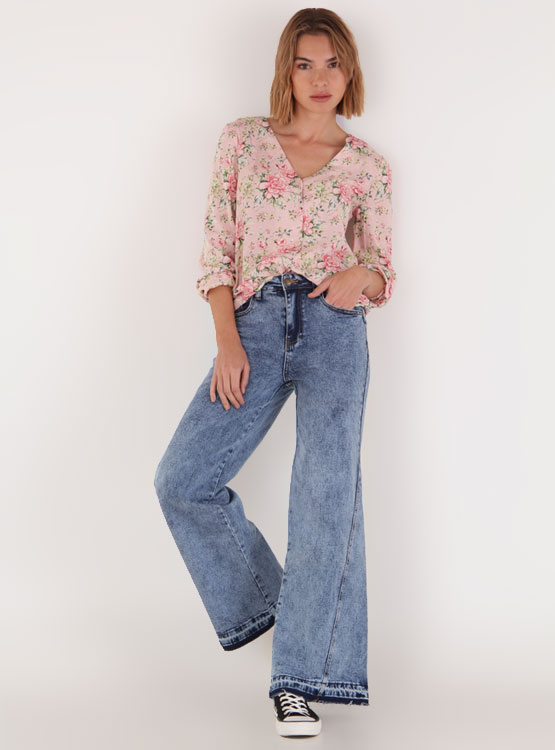 BLUSA BARBADOS ROMANTICA ESCOTE EN V - 1