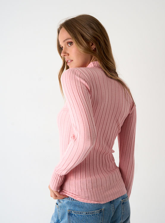 POLERA BARBADOS CUELLO ALTO TIPO JERSEY - 2