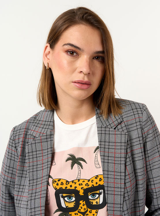 Kammas Deco Loose Blazer Barbados Cherry