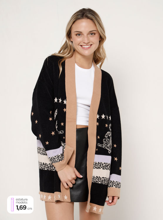 CARDIGAN BARBADOS JACQUARD - 1