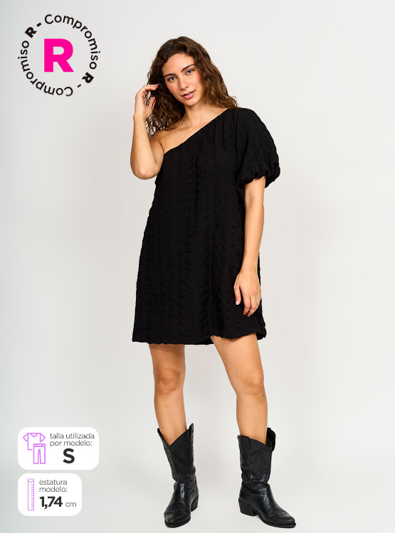 VESTIDO BARBADOS UN HOMBRO