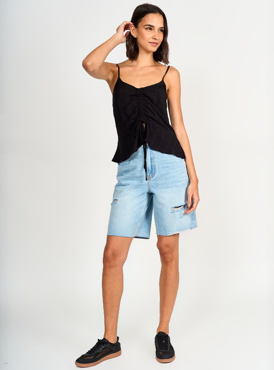 BLUSA SIN MANGAS MUJER BARBADOS RECOGIDO CENTRAL - 4