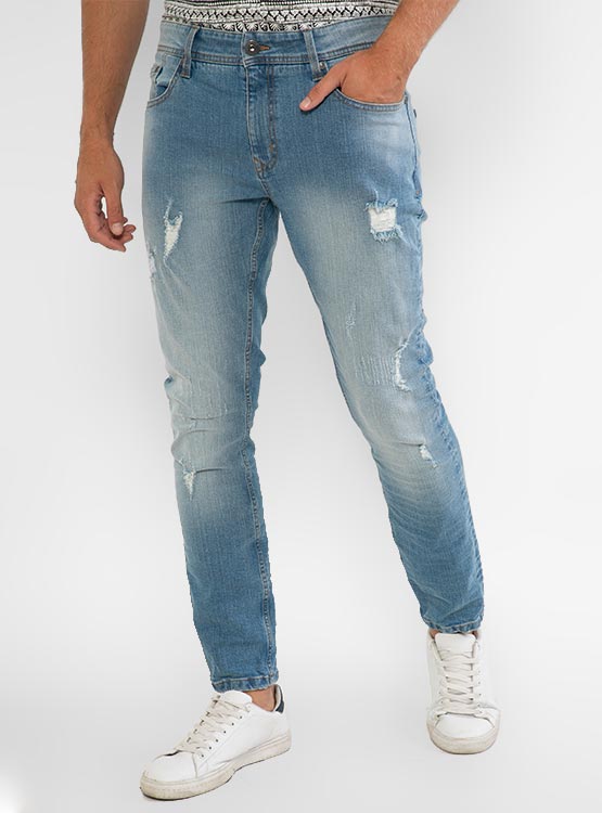 JEANS BARBADOS ROTURA CALCE SKINNY - 2