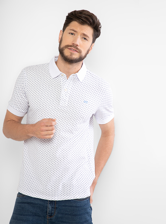 POLERA REGATTA MINI PRINT CUELLO POLO MANGA CORTA - 1