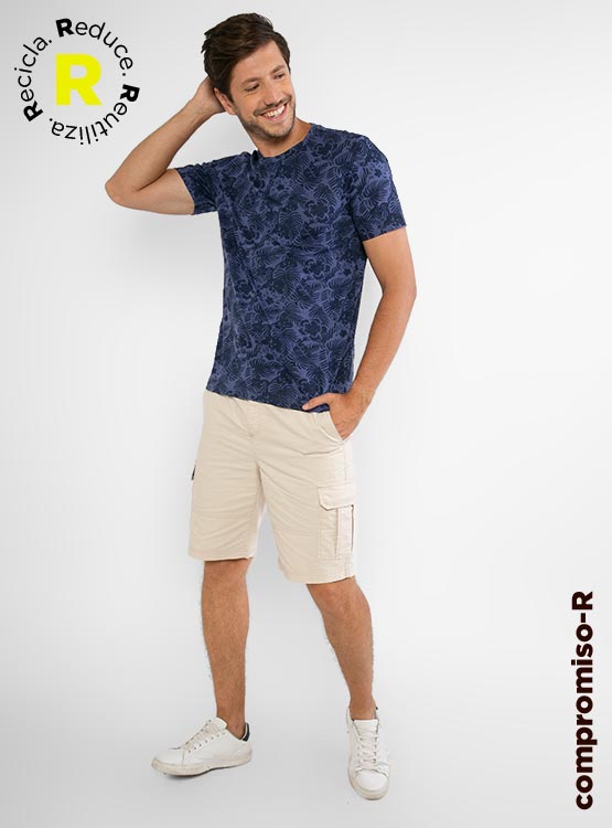 POLERA PRINT REGATTA MANGA CORTA
