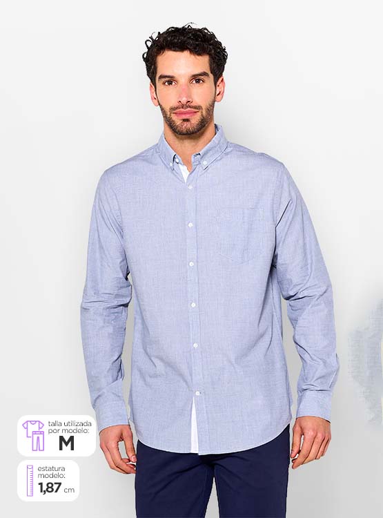 CAMISA MANGA LARGA ALGODÓN HOMBRE REGATTA FILLY - 1