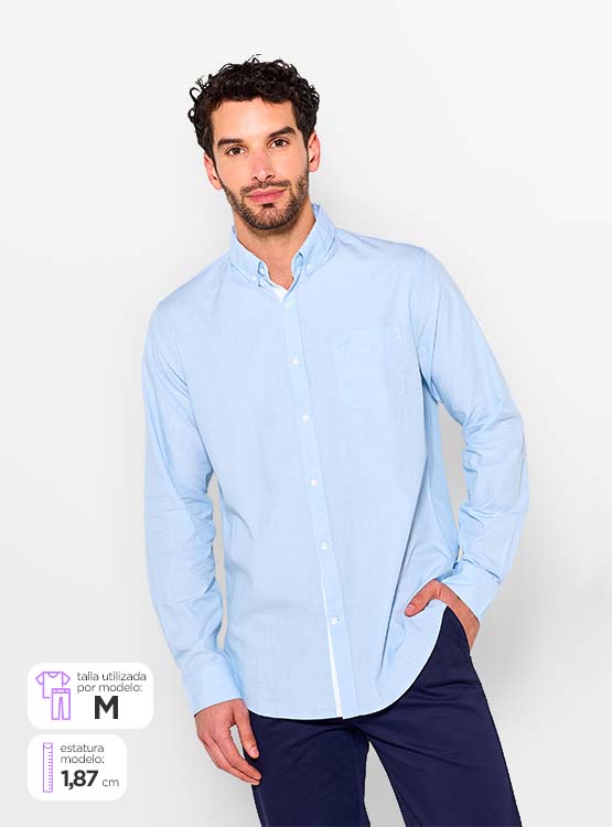 CAMISA MANGA LARGA ALGODÓN HOMBRE REGATTA FILLY - 1