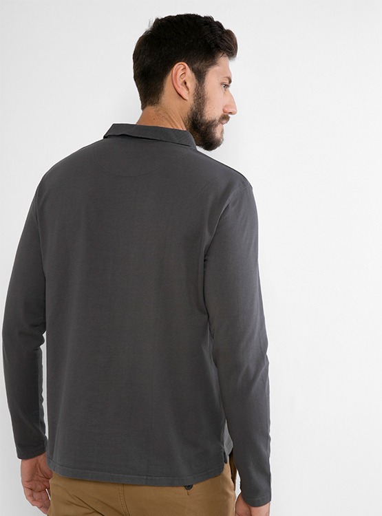 POLERA MANGA LARGA CACHAREL CUELLO POLO - 3