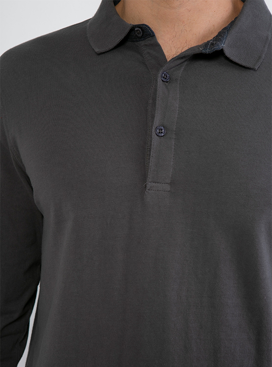 POLERA MANGA LARGA CACHAREL CUELLO POLO - 4