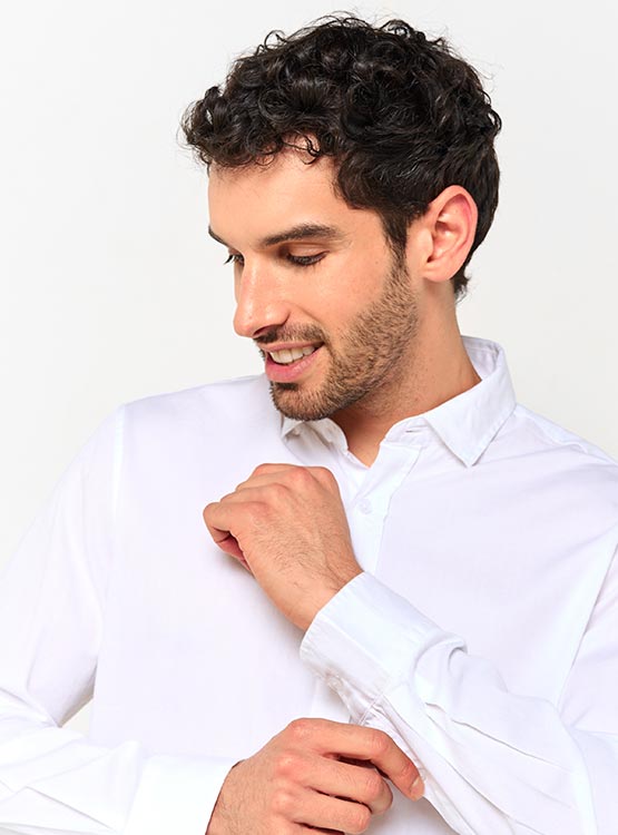 CAMISA CACHAREL MANGA LARGA LAVADA - 3