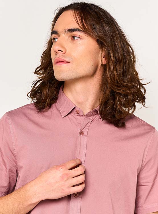 CAMISA CACHAREL MANGA CORTA LAVADA - 3